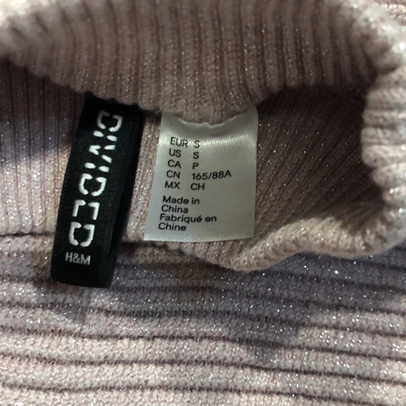 H&M sparkly pink sweater small - Picture 2 of 3